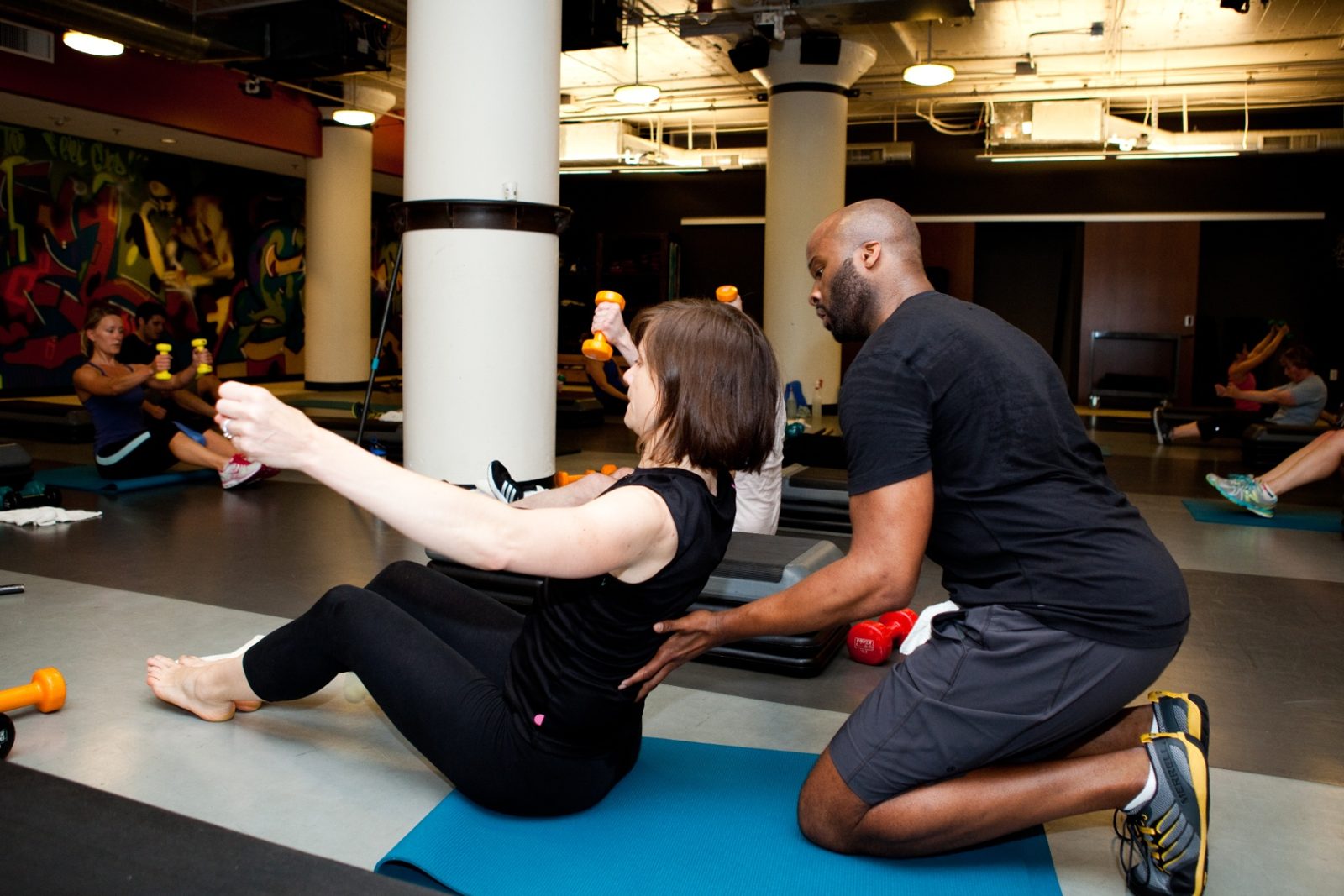 Training moment at TonyMosesFitness